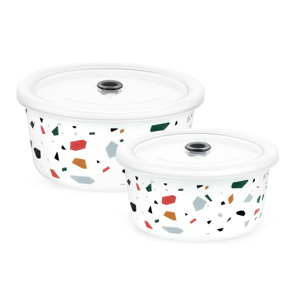 Larah Confetti Storage Bowl Set, 1.2L + 800ml - Image 2