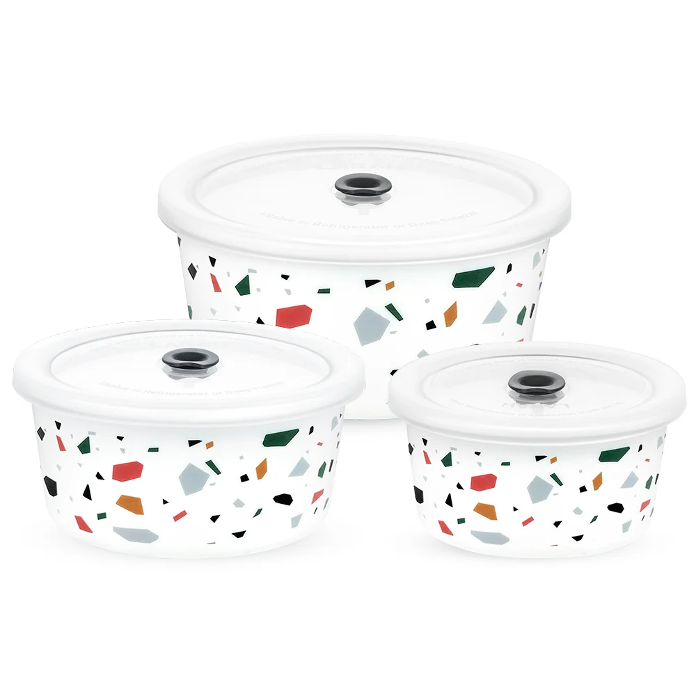 Larah Confetti Storage Bowl Set, 1.2L + 800ml + 400ml - Image 2