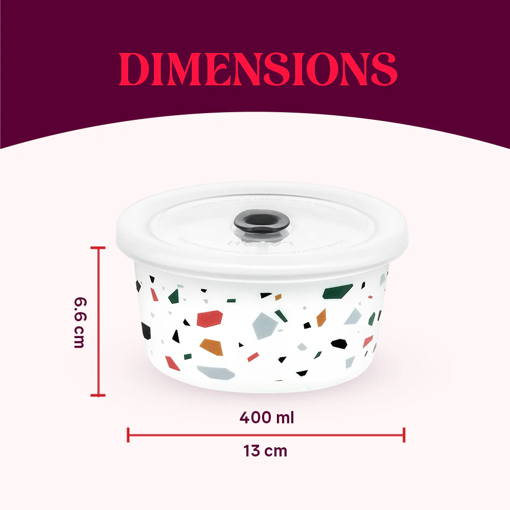 Larah Confetti Storage Bowl Set, 400ml x 2 - Image 3