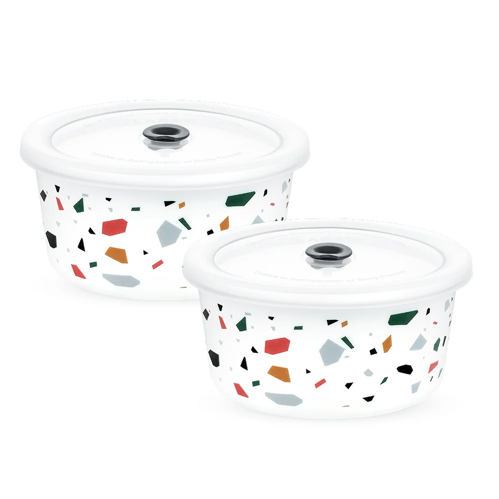 Larah Confetti Storage Bowl Set, 800ml x 2 - Image 2