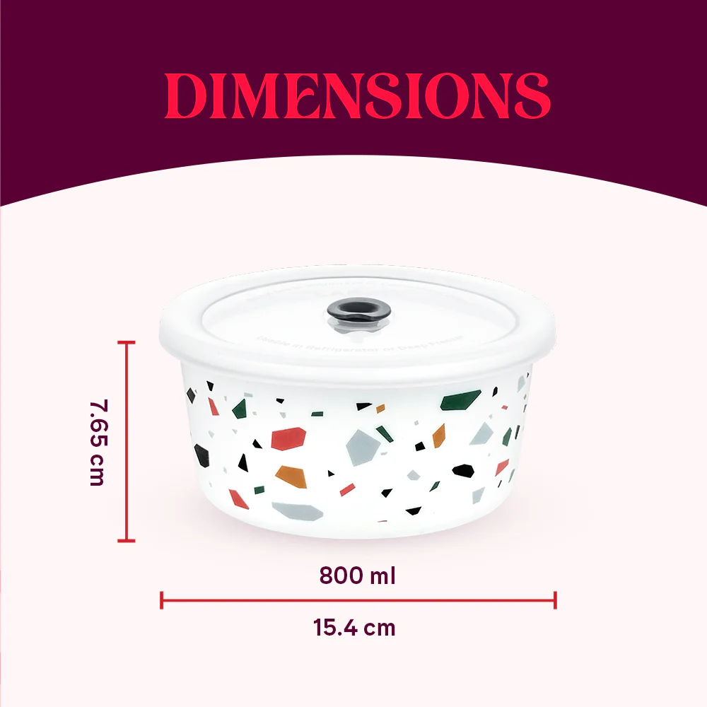 Larah Confetti Storage Bowl Set, 800ml x 2 - Image 3