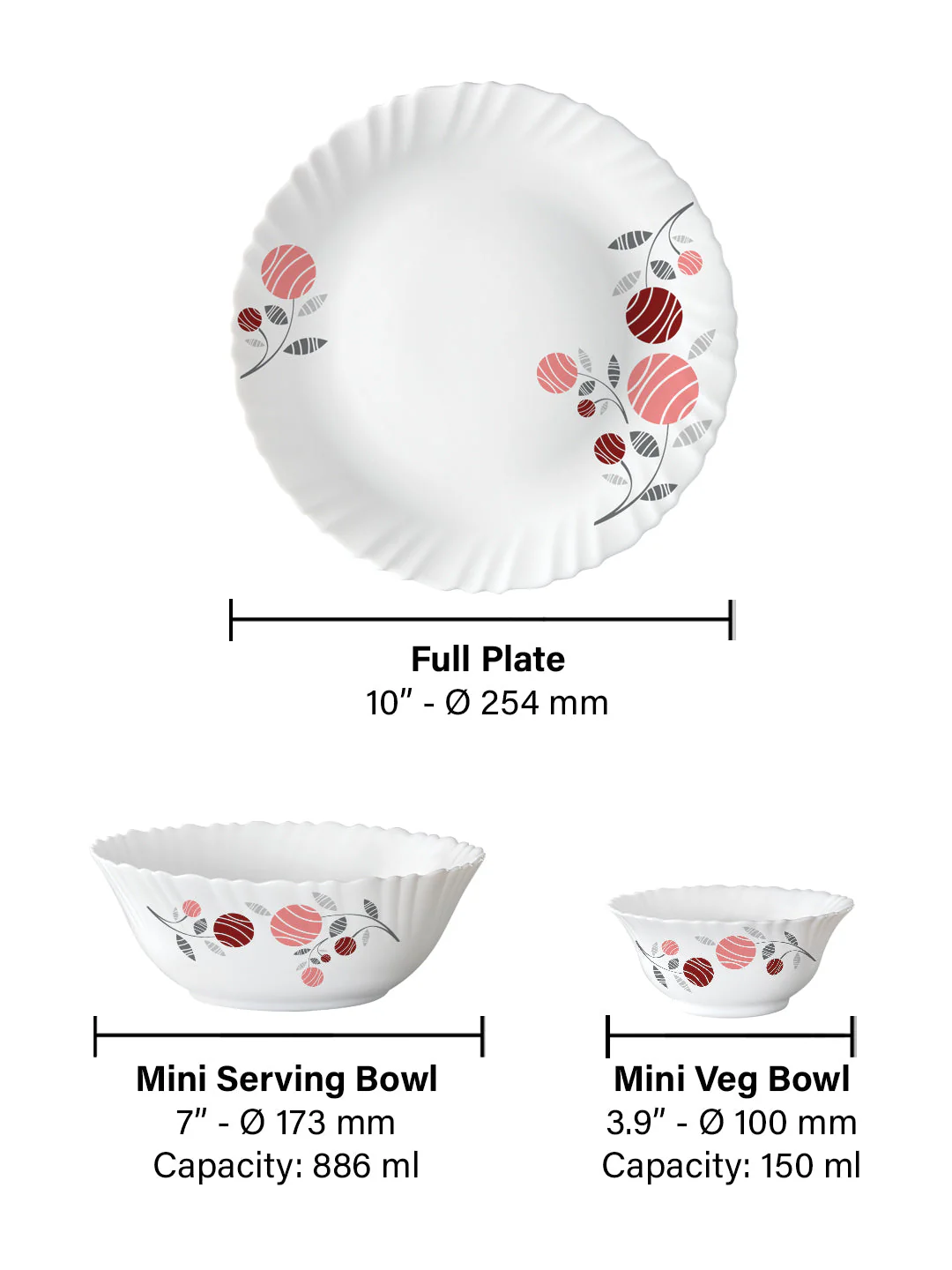 Larah Dahlia Dinner Set 17 pc - Image 2