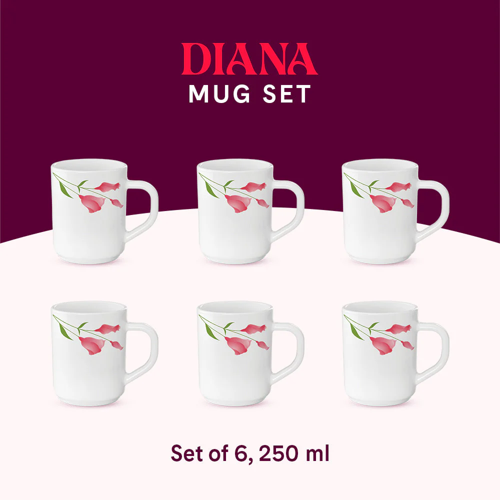Larah Diana Mug Set, 180ml x 12 - Image 16