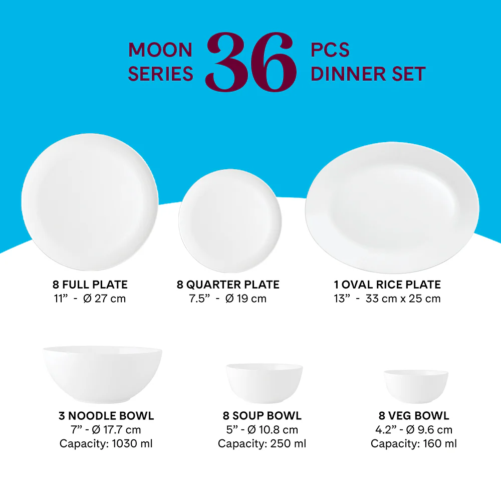 Larah Eden Green Dinner Set 36 pc - Image 2