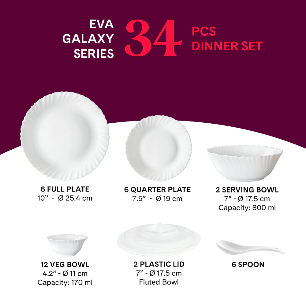 Larah Eva Dinner Set 34 pc - Image 5
