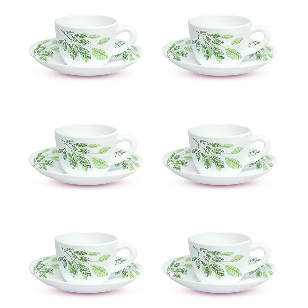 Larah Fauna Cup n Saucer Set, 140ml x 12 - Image 2