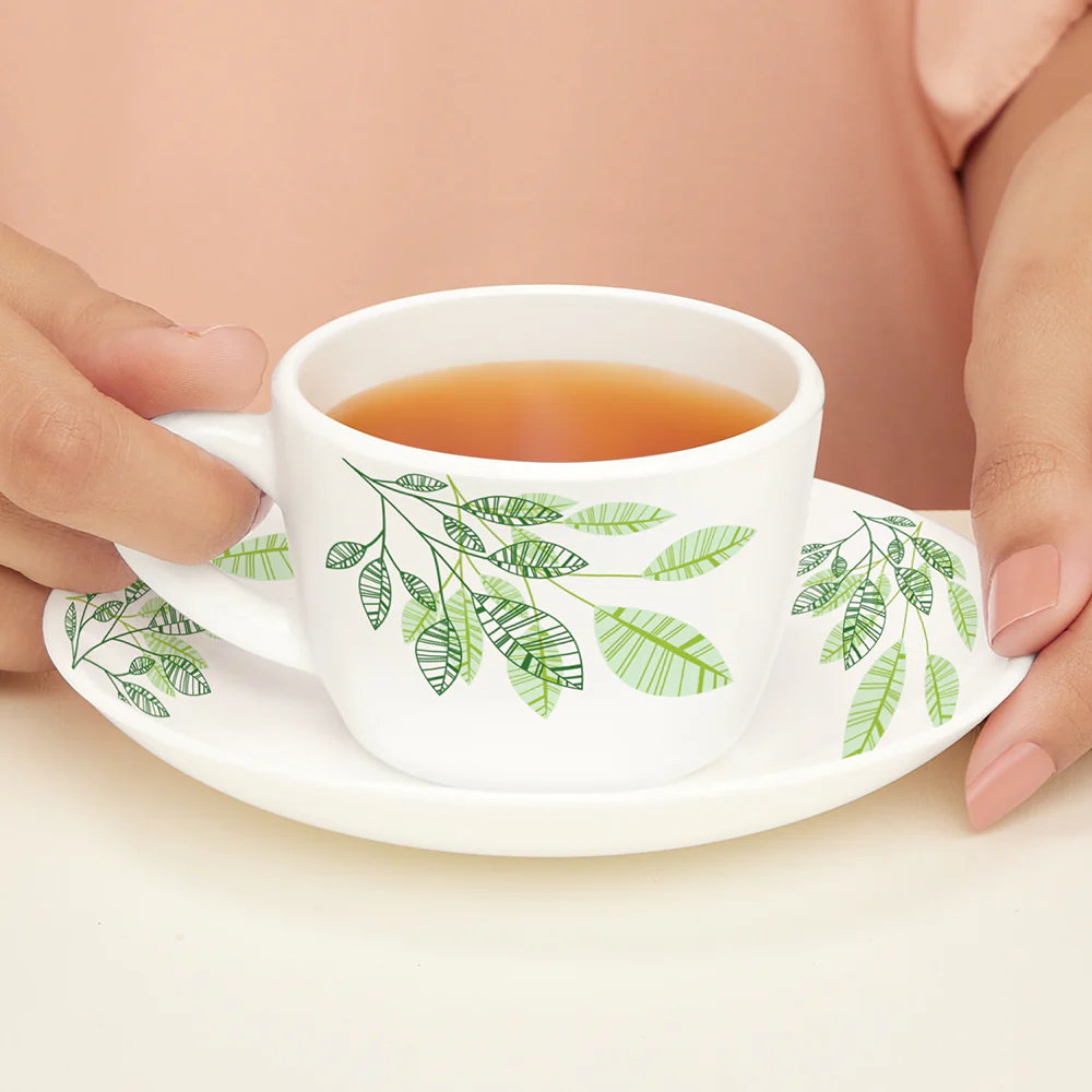 Larah Fauna Cup n Saucer Set, 140ml x 12 - Image 3