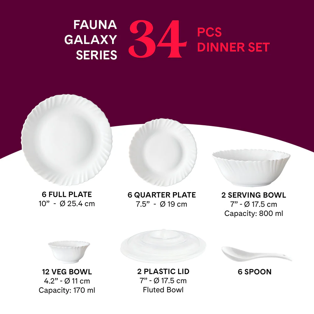 Larah Fauna Dinner Set 17 pc - Image 20