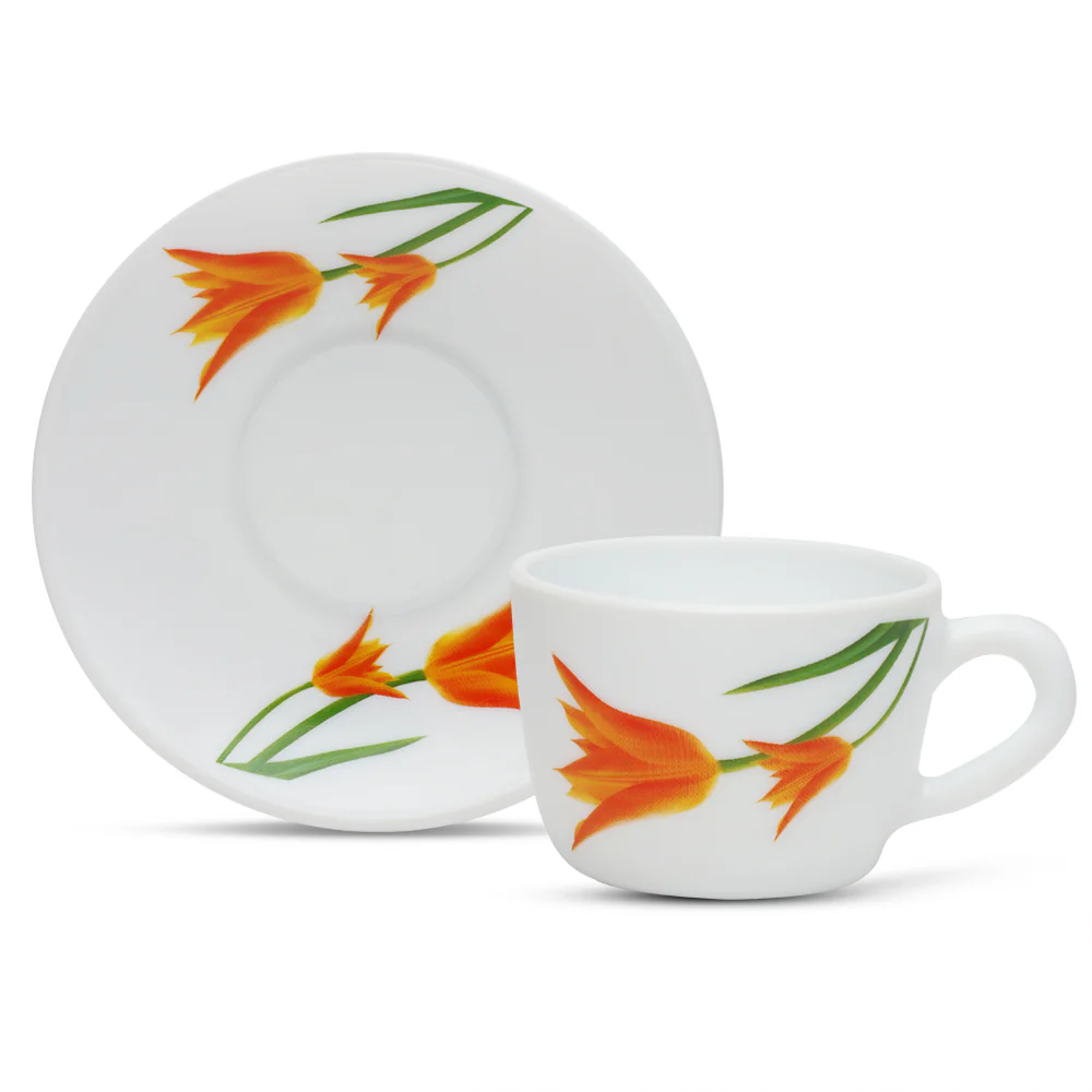 Larah Firefly Cup n Saucer Set, 140ml x 8 - Image 12