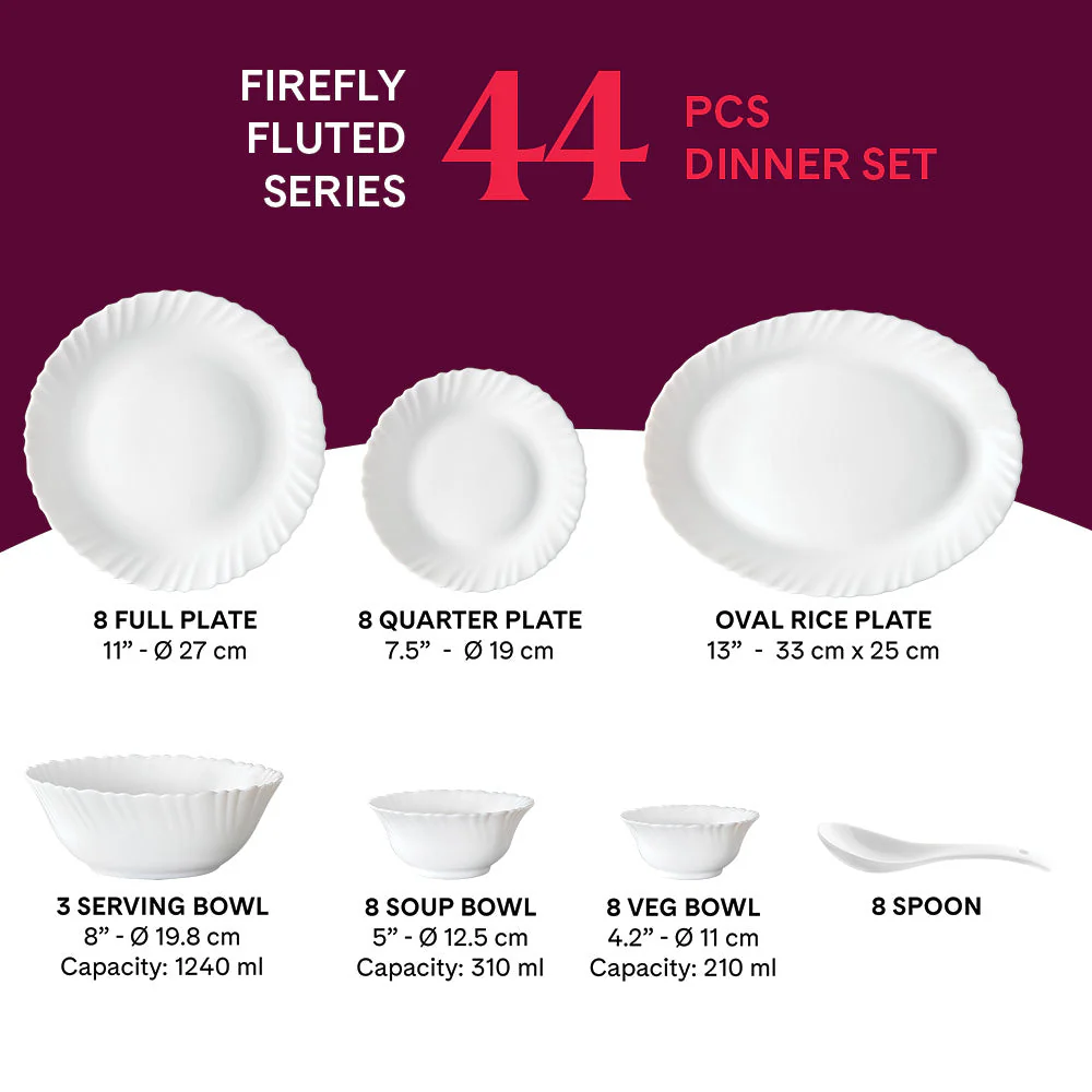 Larah Firefly Dinner Set, 45 pc - Image 15