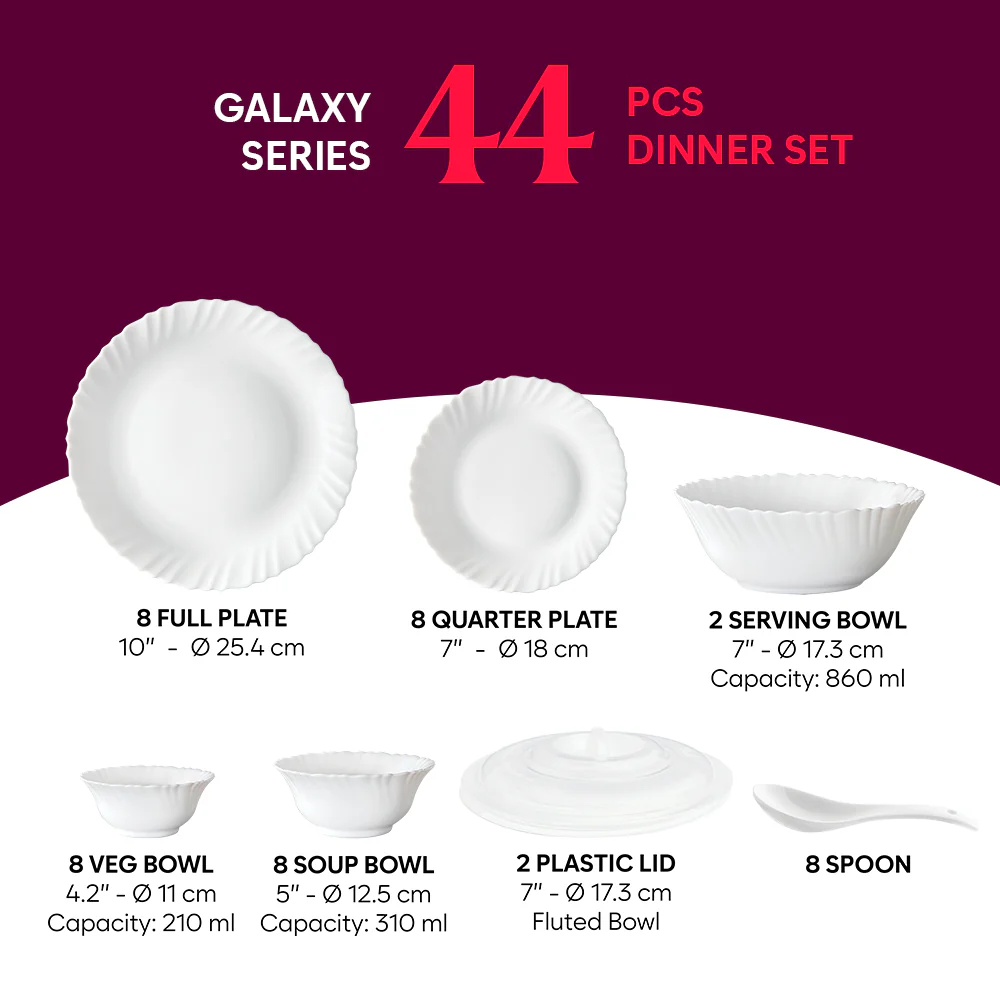 Larah Florence 44 pc Dinner Set - Image 3