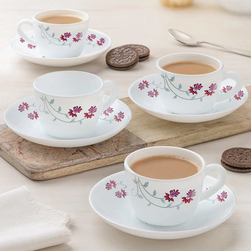 Larah Flower Pot Cup n Saucer Set - Image 2