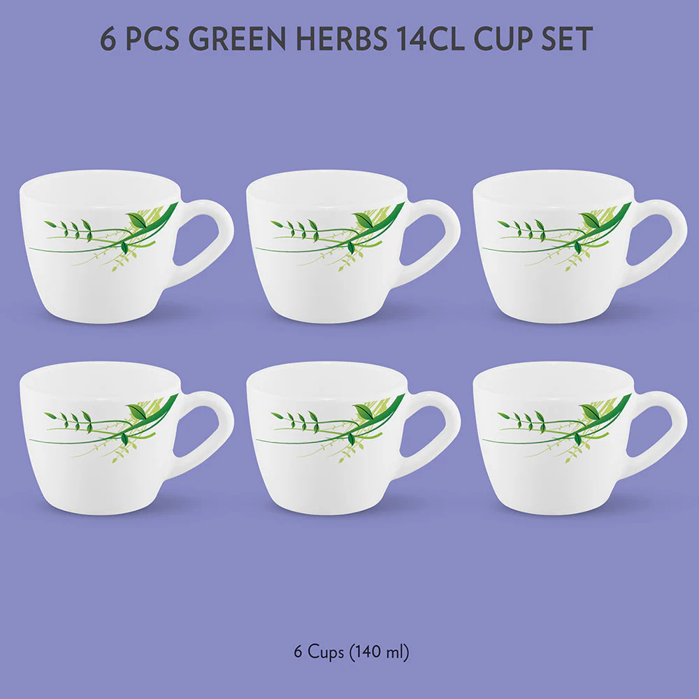 Larah Green Herbs Cup Set - Image 3