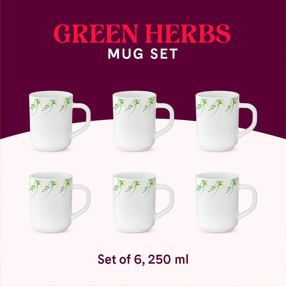 Larah Green Herbs Mug Set - Image 12