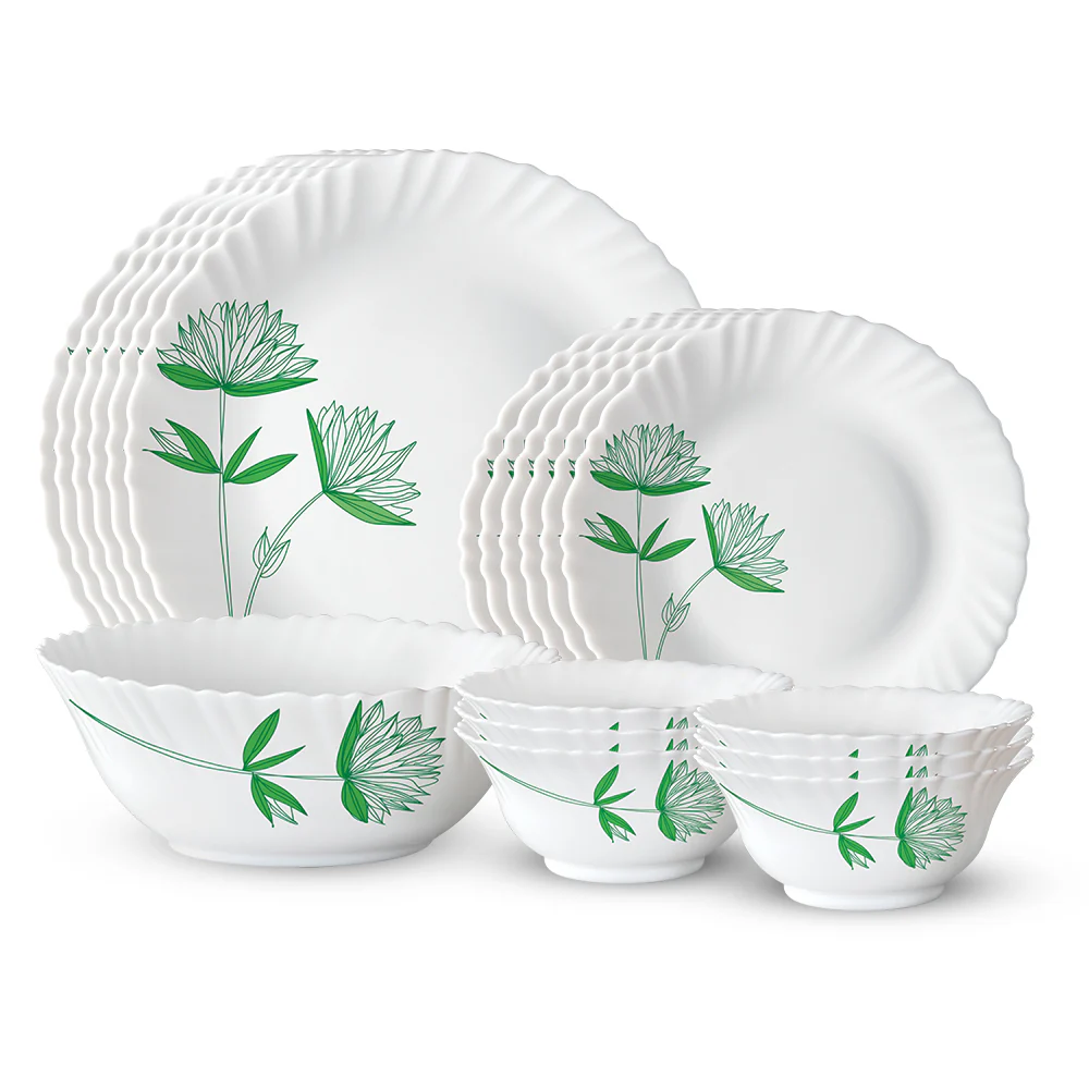 Larah Green Lily Dinner Set - Image 2