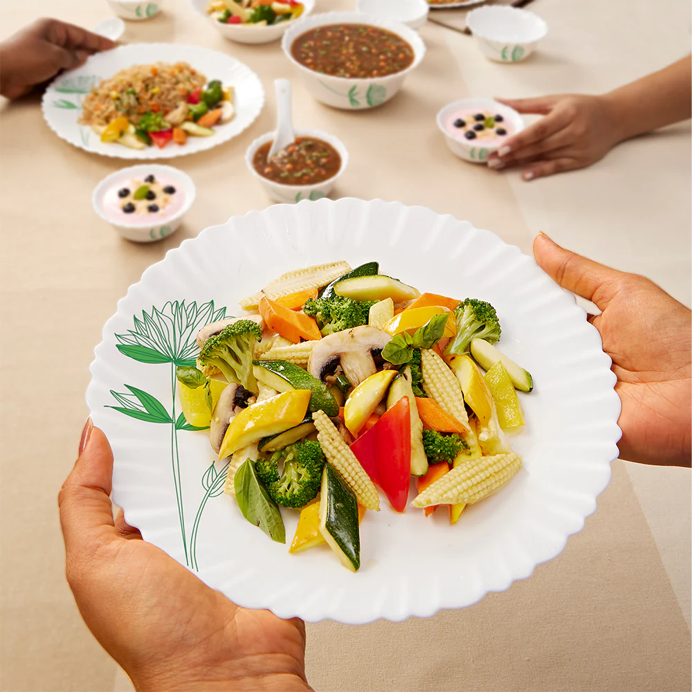 Larah Green Lily Dinner Set - Image 7