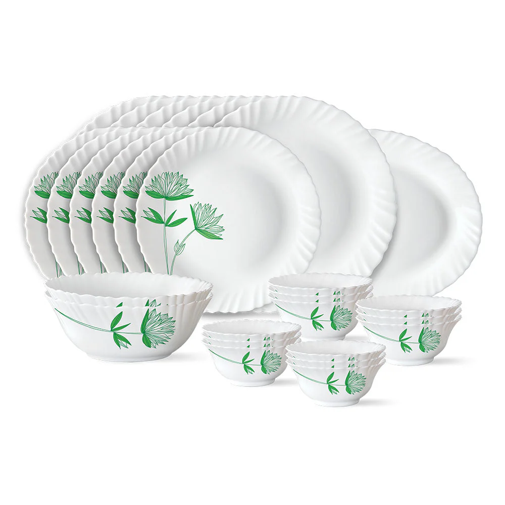 Larah Green Lily Dinner Set, 21 pc - Image 2