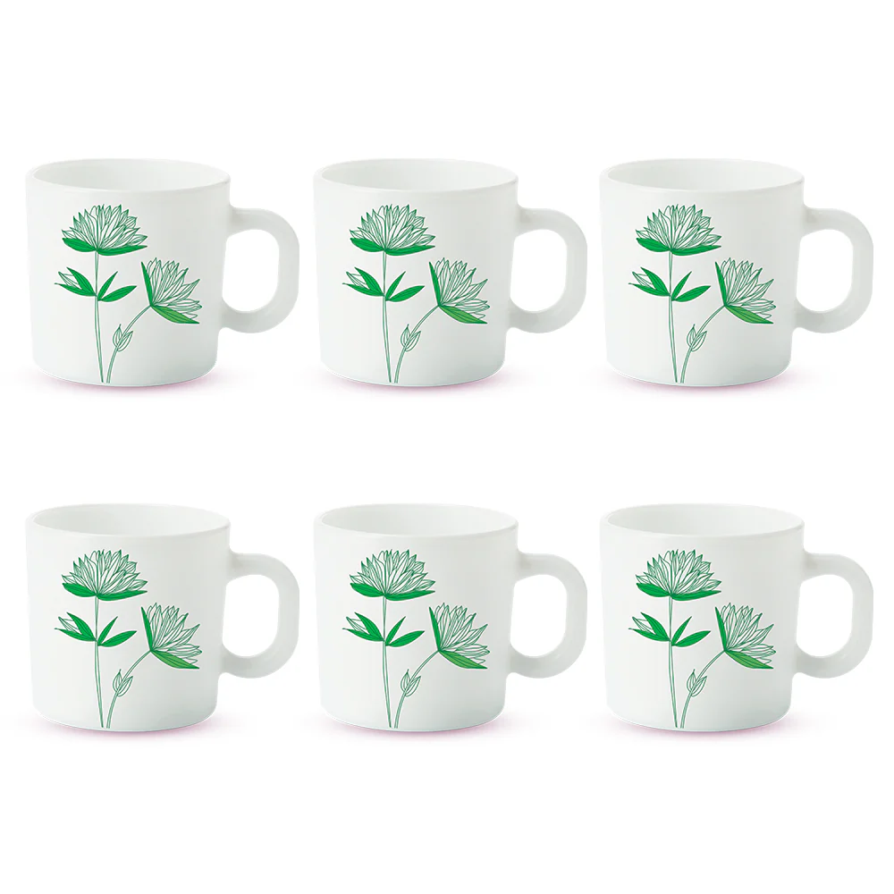 Larah Green Lily Mug Set - Image 2