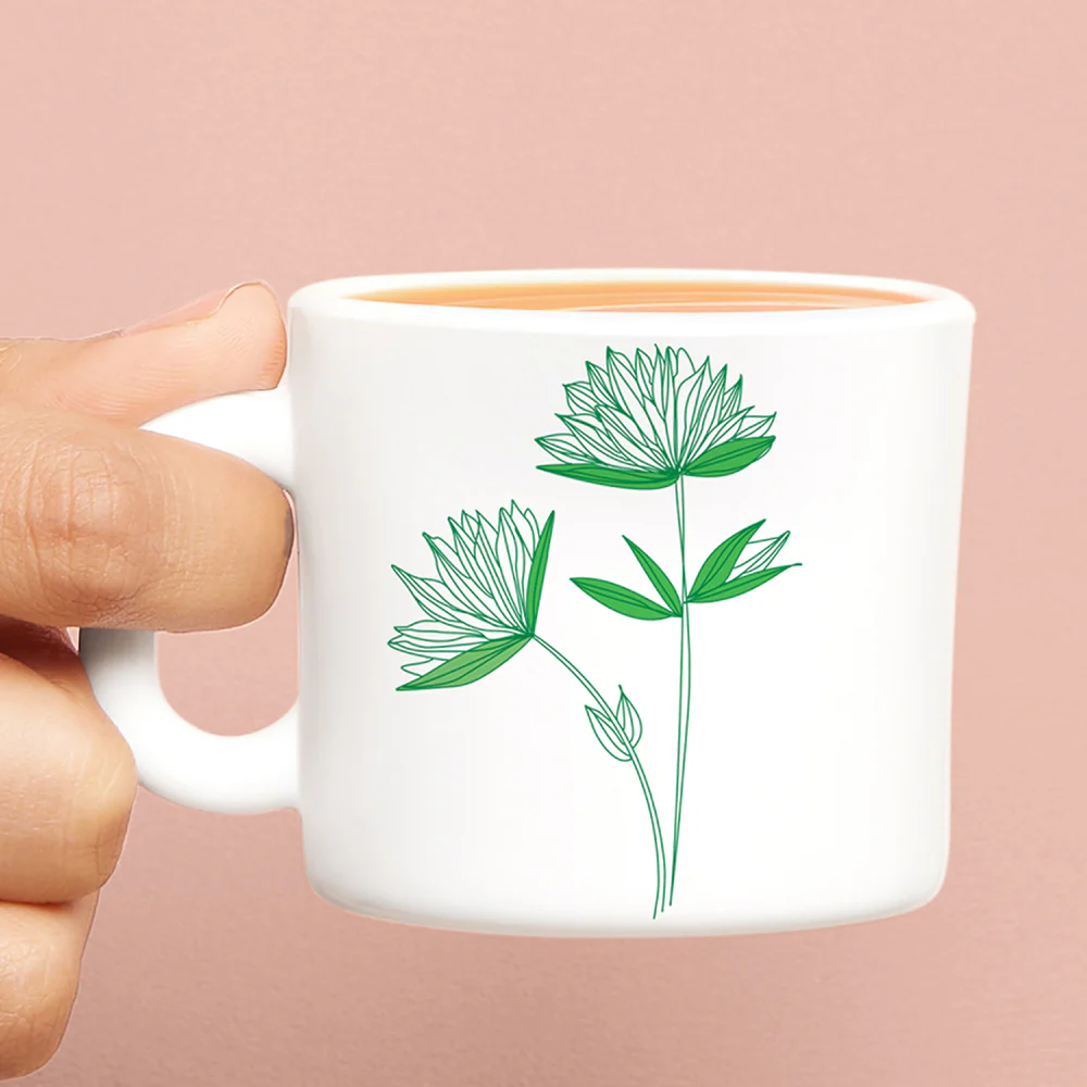 Larah Green Lily Mug Set - Image 3