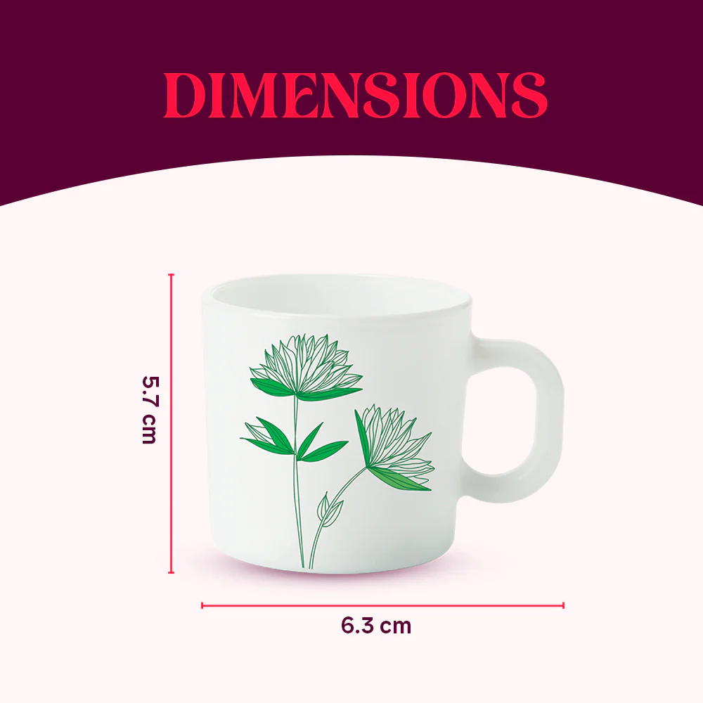 Larah Green Lily Mug Set - Image 4