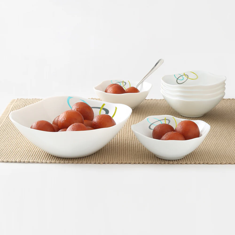 Larah Jolly Pudding Set, 7 pc (Square)