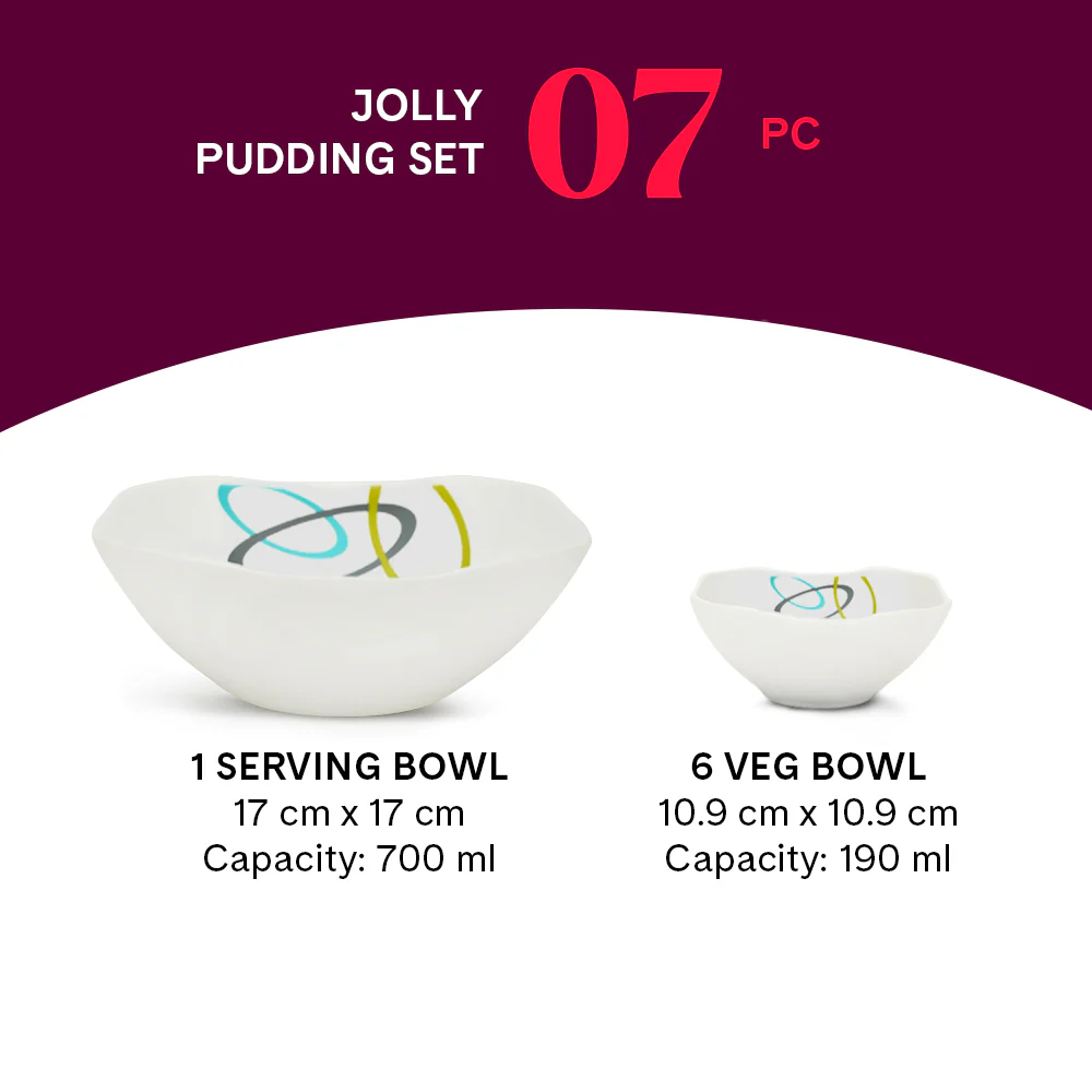 Larah Jolly Pudding Set, 7 pc (Square) - Image 3