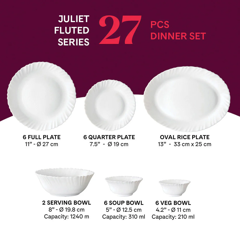 Larah Juliet Dinner Set, 27 pc - Image 2