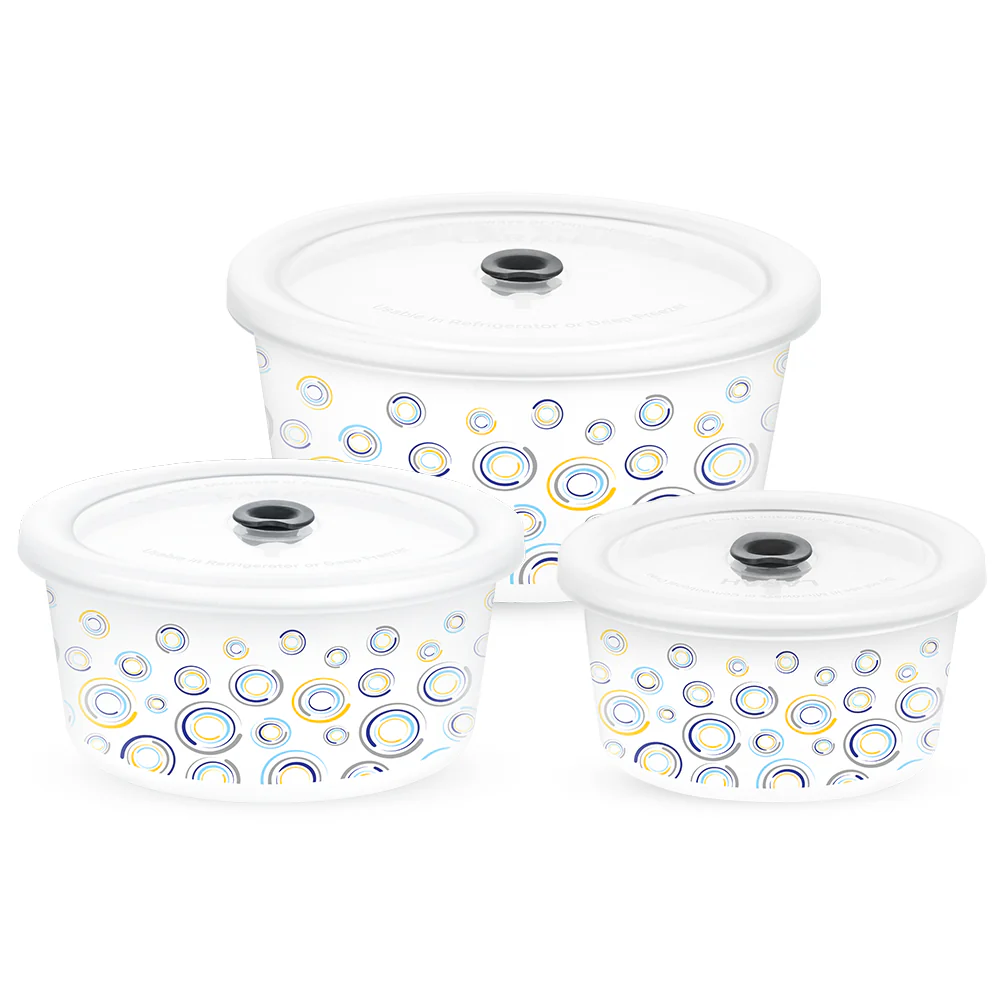 Larah Jupiter Storage Bowl Set, 1.2L + 800ml + 400ml - Image 2