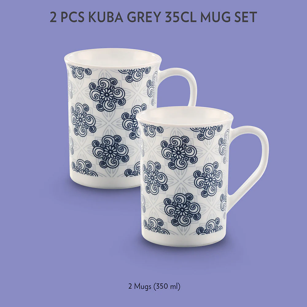 Larah Kuba Grey Mug - Image 3
