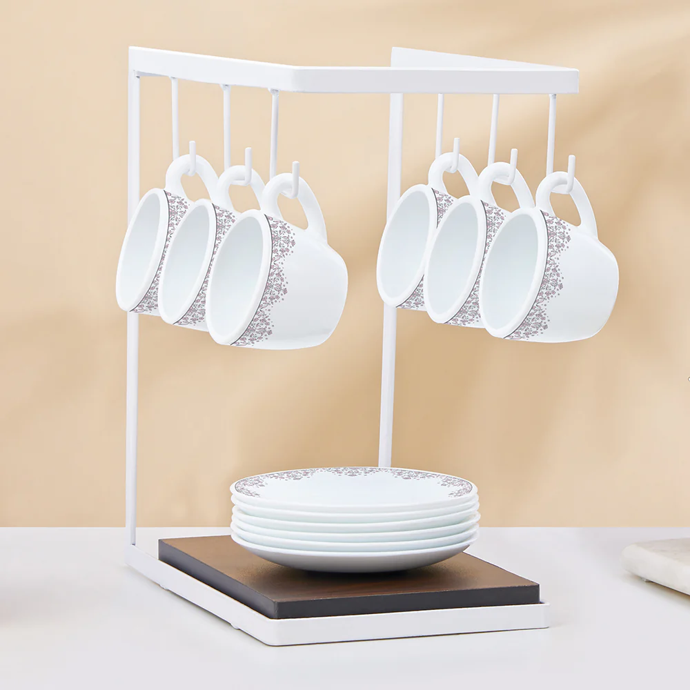Larah Lark Cup n Saucers Set, 90ml x 12 - Image 6