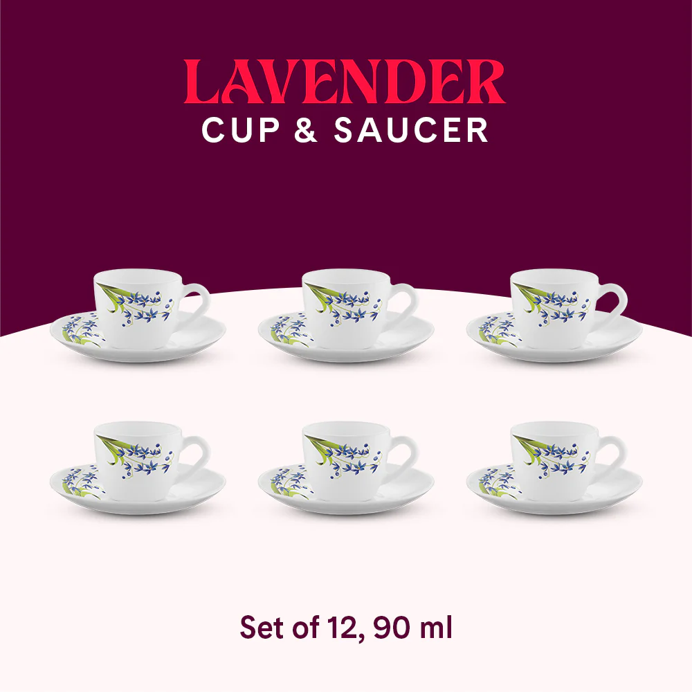 Larah Lavender Cup n Saucer Set - Image 9