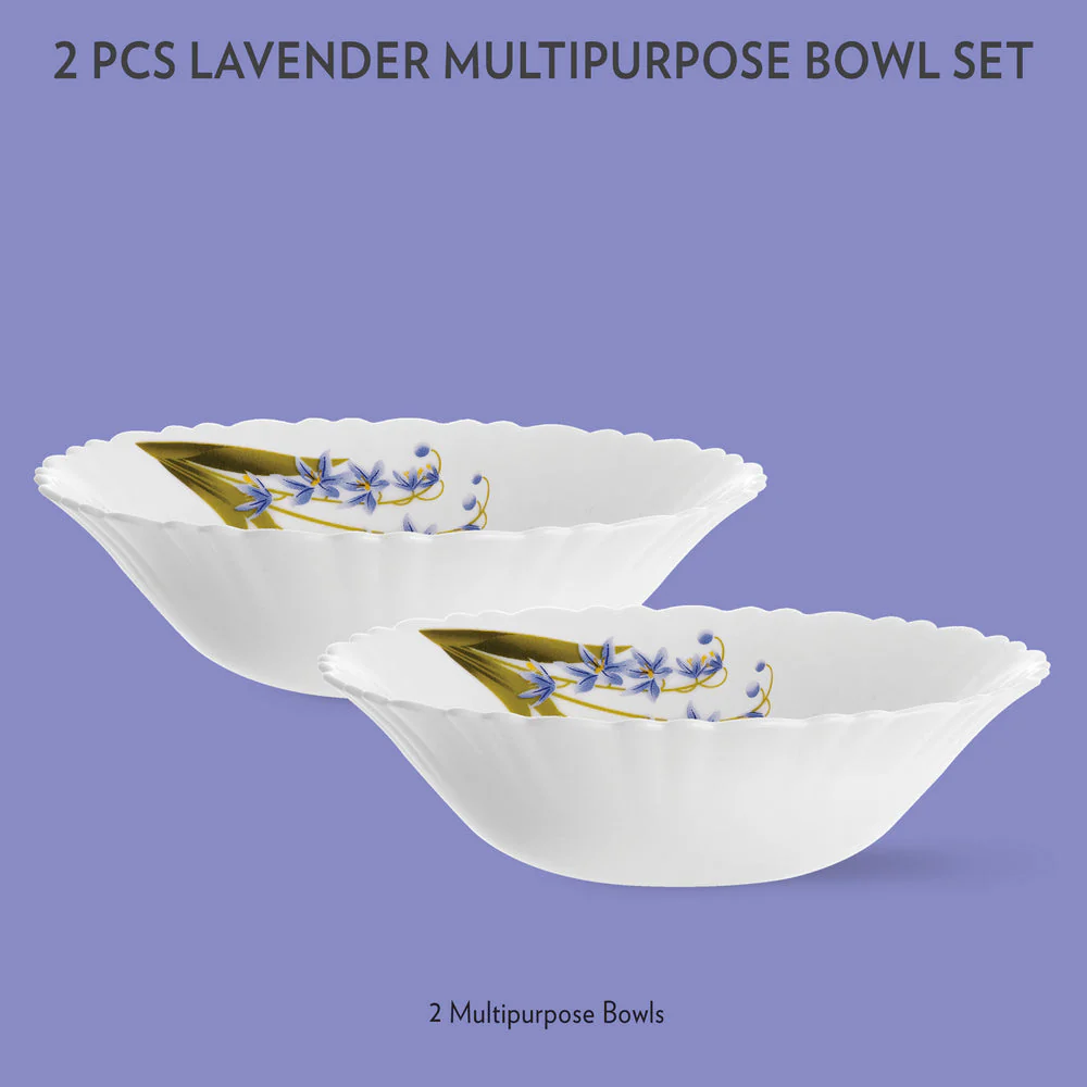 Larah Lavender Multipurpose Bowl, 2 pc Set - Image 2