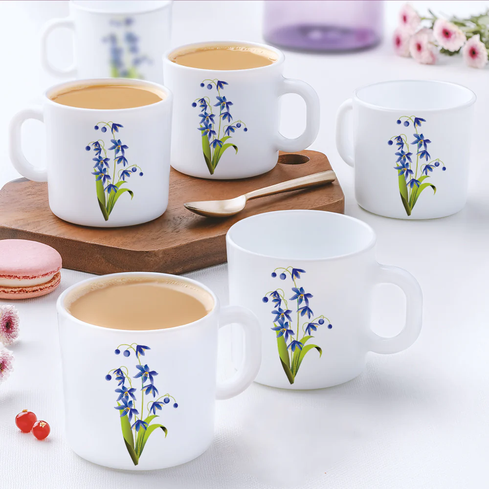 Larah Lavender Snack Set w Mugs, 8 pc - Image 3