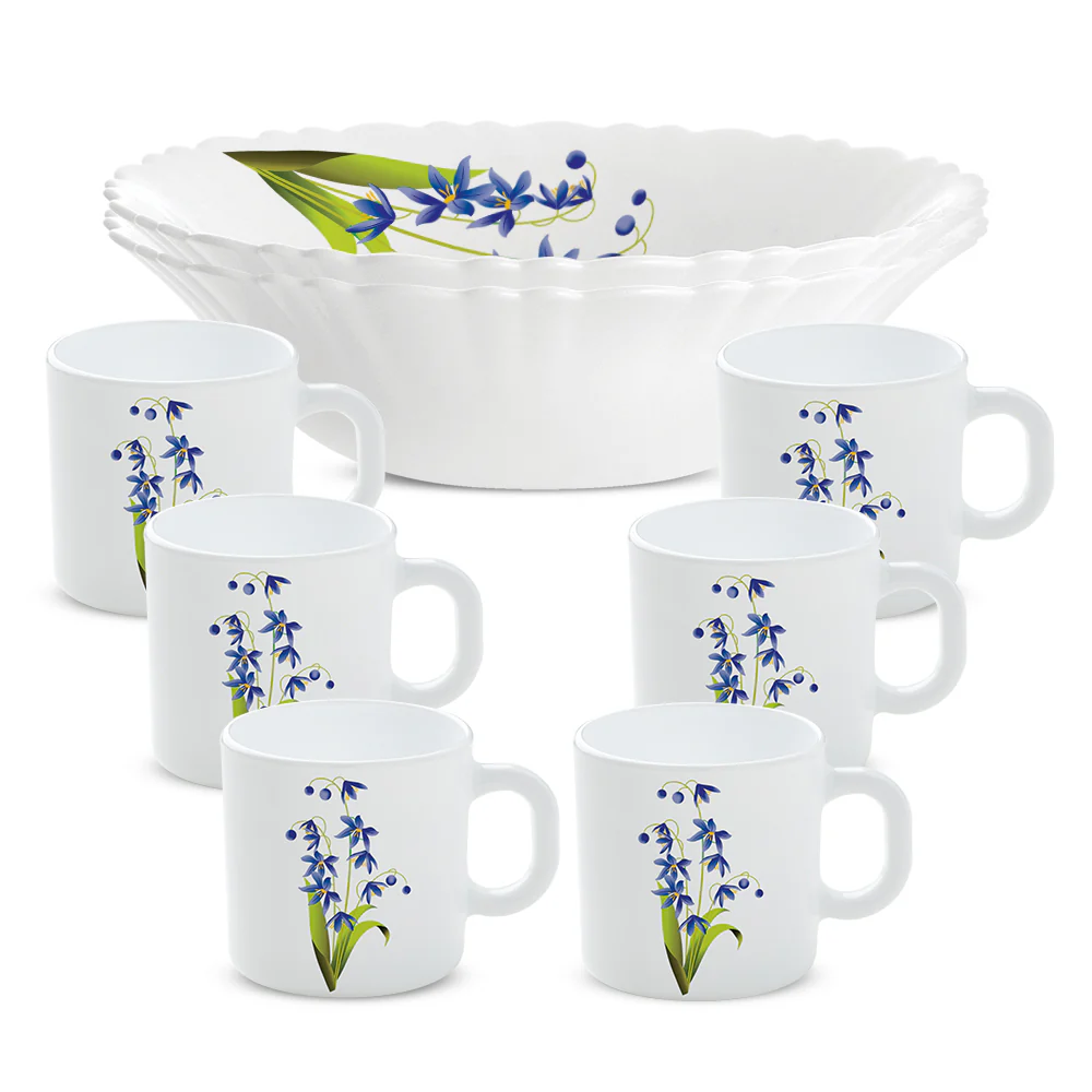 Larah Lavender Snack Set w Mugs, 8 pc - Image 4