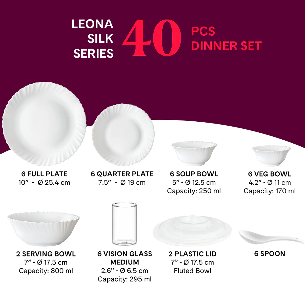 Larah Leona 40 pc Dinner Set - Image 5