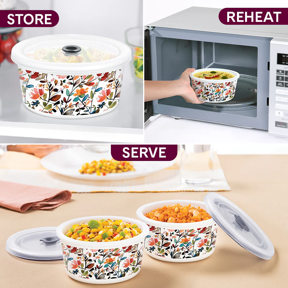 Larah Lupin Storage Bowl Set, 400ml x 2 - Image 5