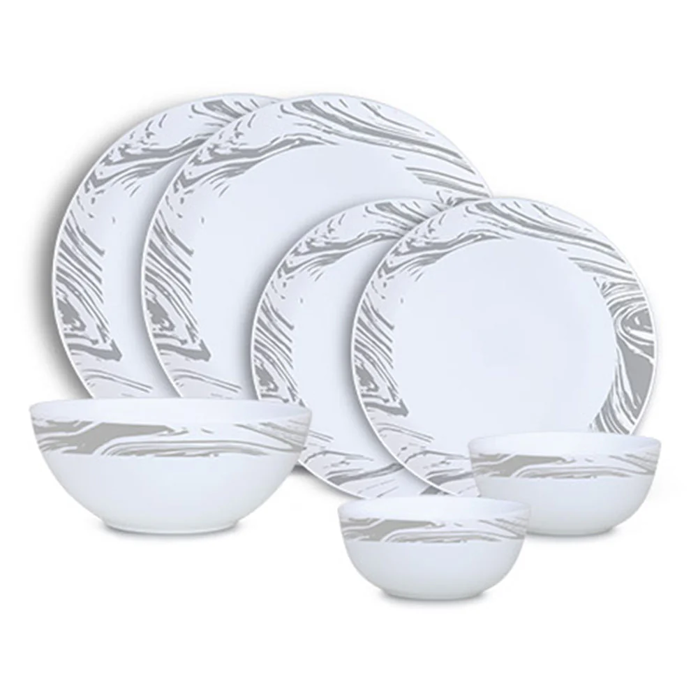 Larah Marble Dinner Set 9 pc