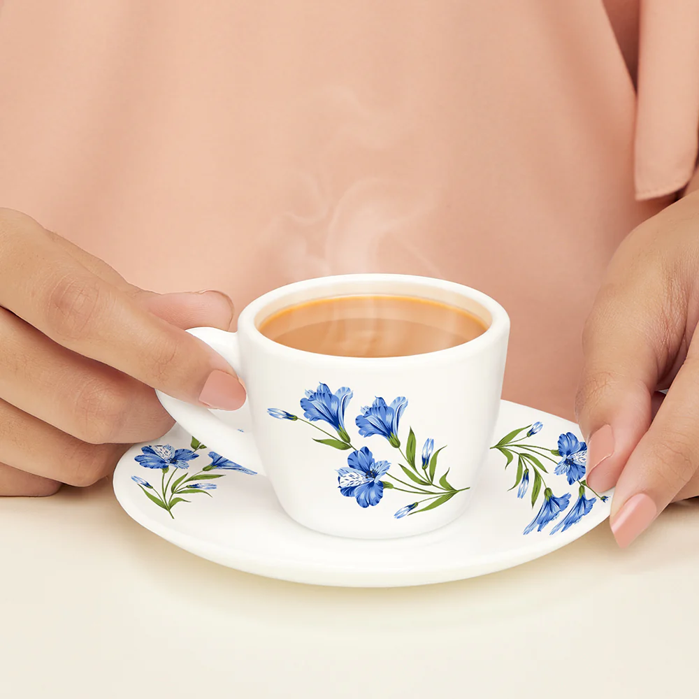 Larah Marina Blue Cup n Saucer Set - Image 2