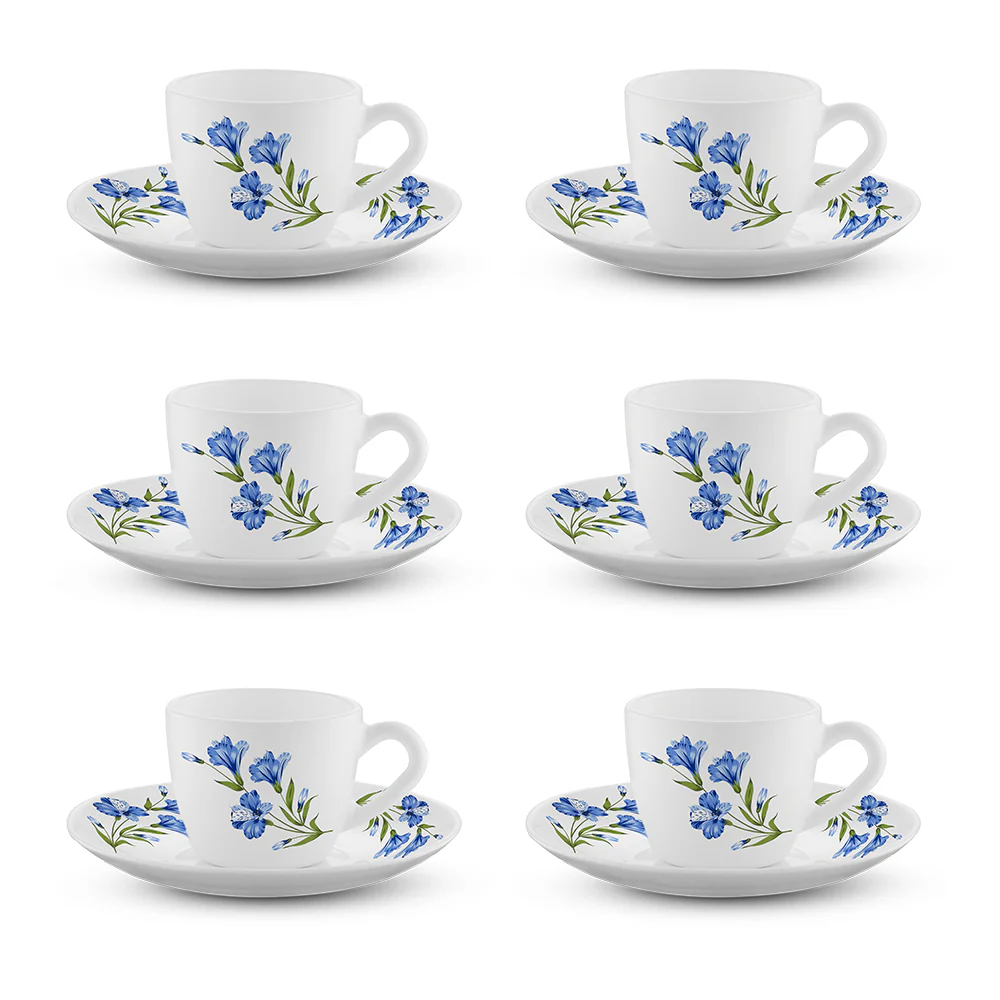 Larah Marina Blue Cup n Saucer Set - Image 3