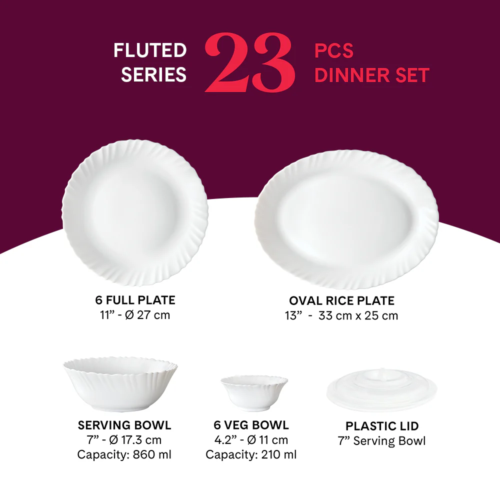 Larah Marina Blue Dinner Set 23 pc - Image 2