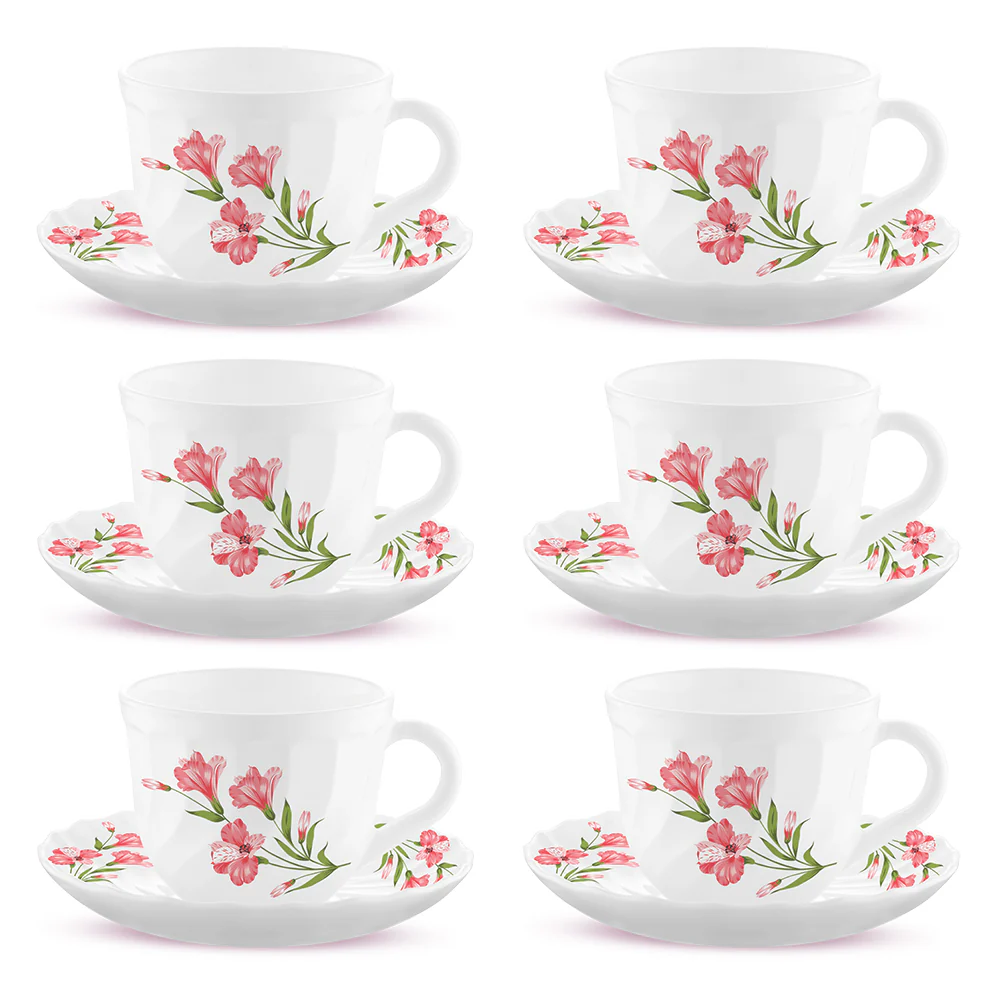 Larah Marina Peach Cup n Saucer Set - Image 3