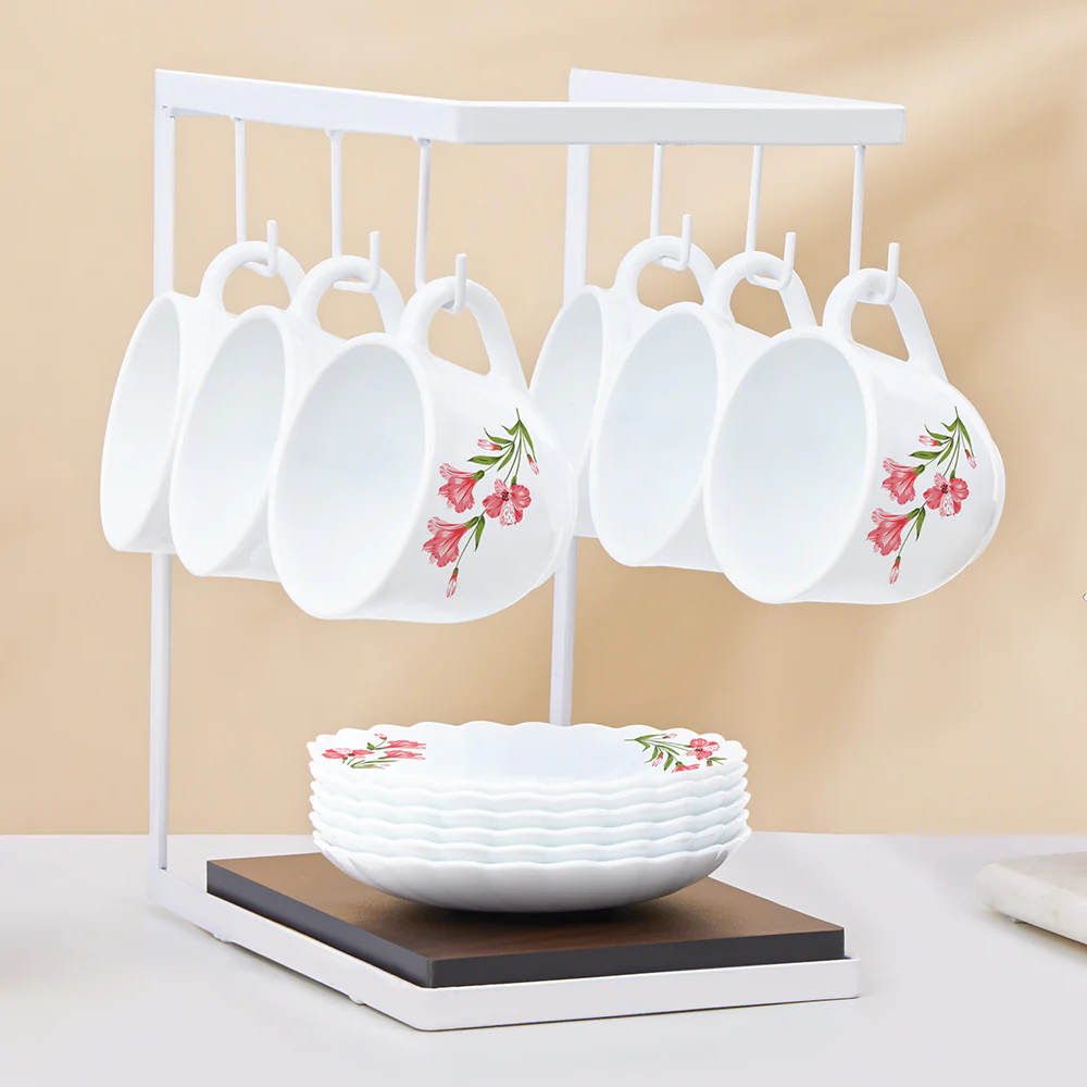 Larah Marina Peach Cup n Saucer Set - Image 6