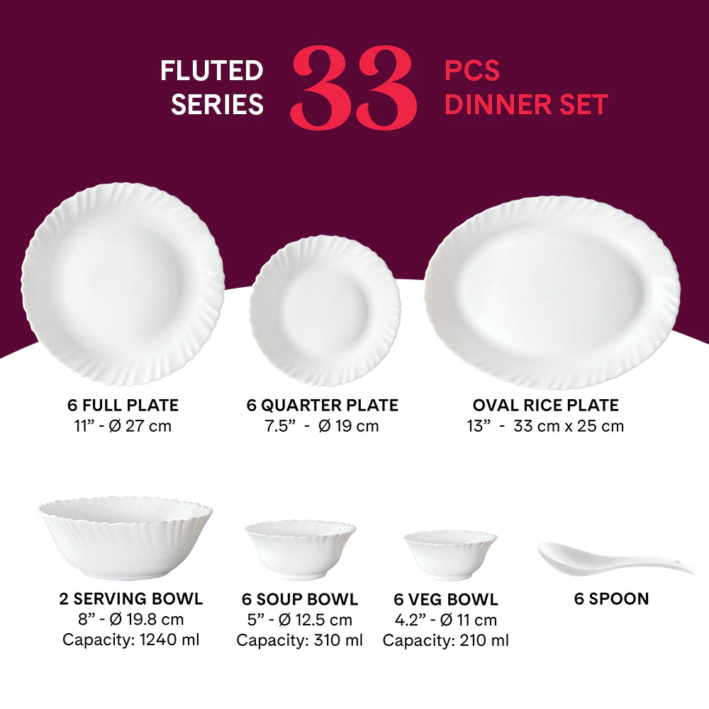 Larah Marina Peach Dinner Set 66 pc - Image 27