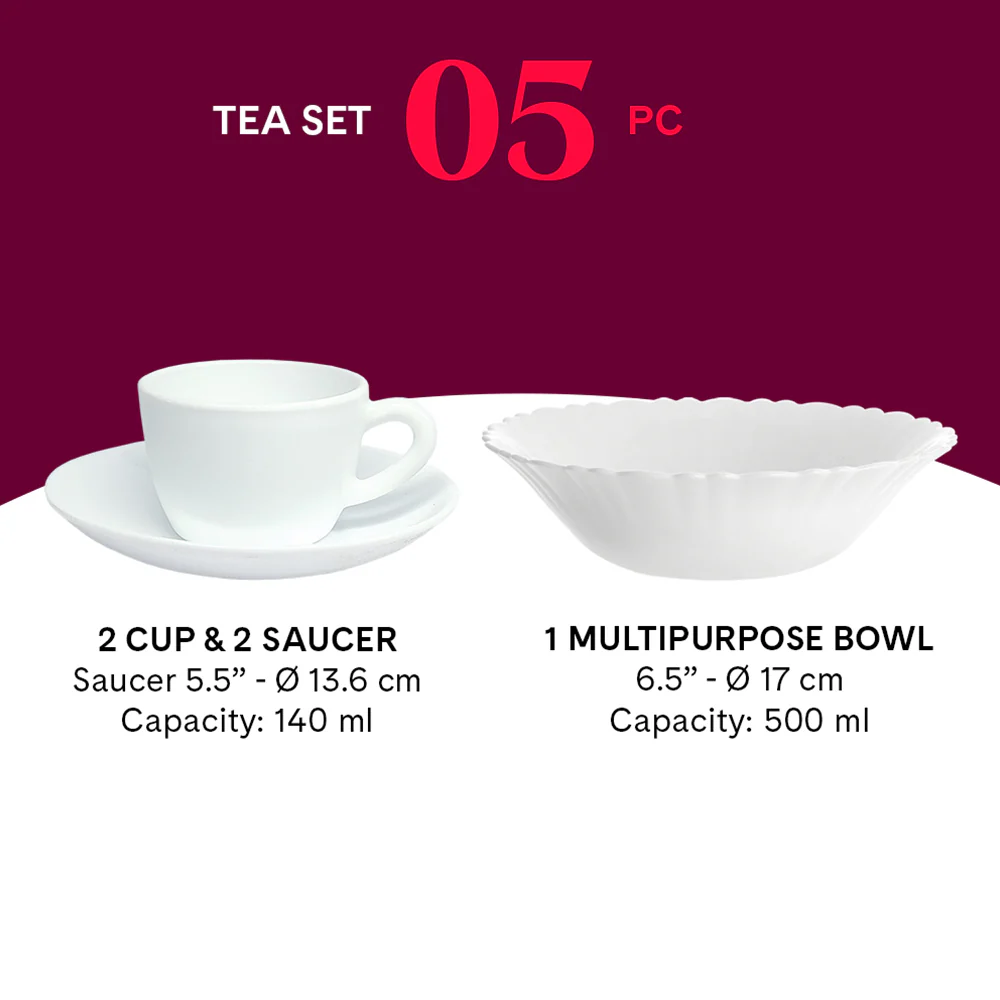 Larah Marina Tea Set, Peach - Image 4