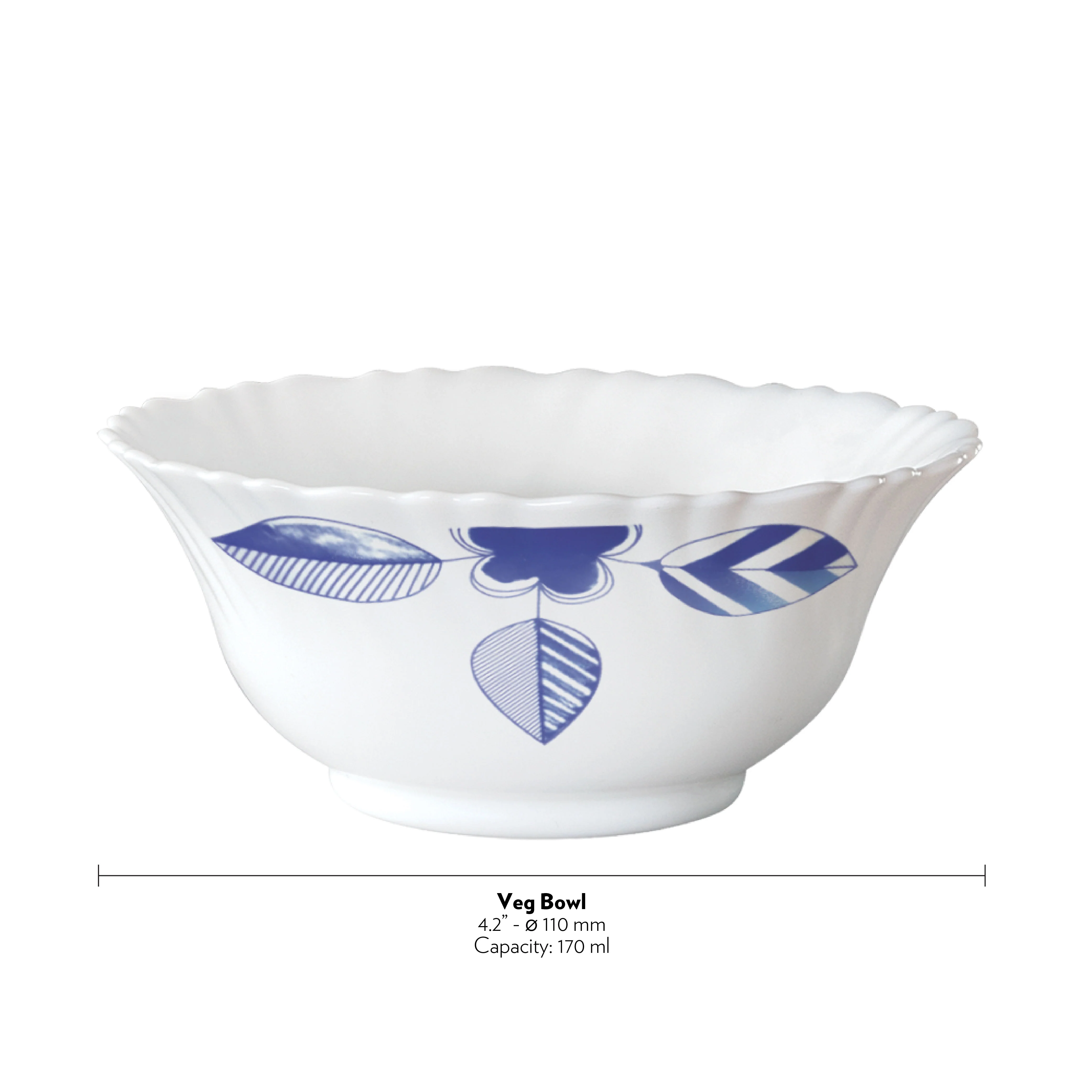 Larah Morning Glory 6 pc Veg Bowl - Image 5