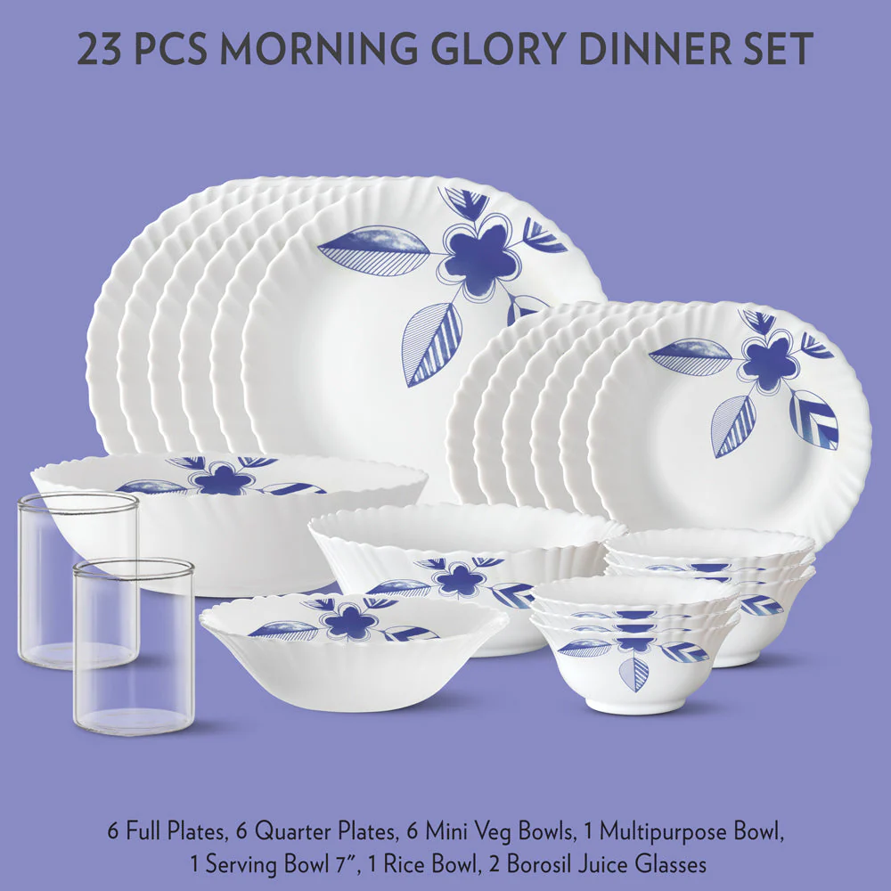 Larah Morning Glory Dinner Set, 15 pc - Image 5
