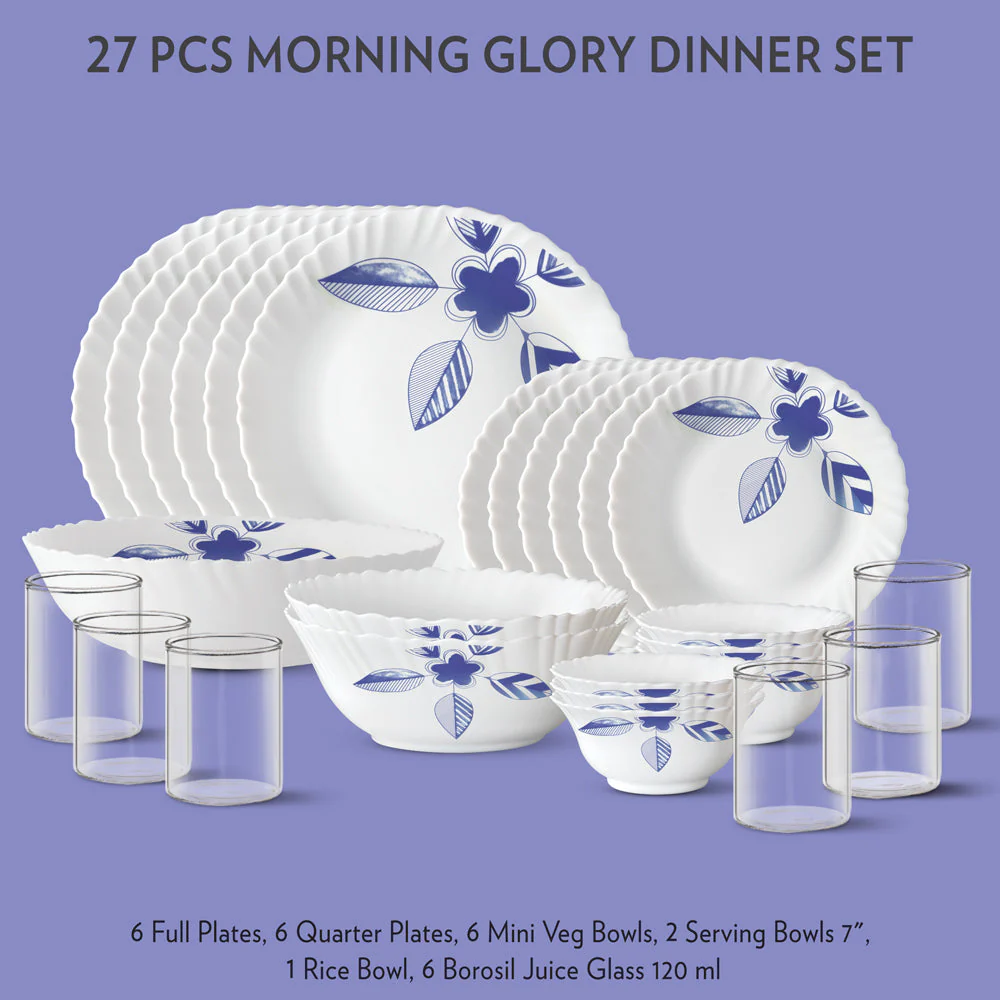 Larah Morning Glory Dinner Set, 15 pc - Image 7