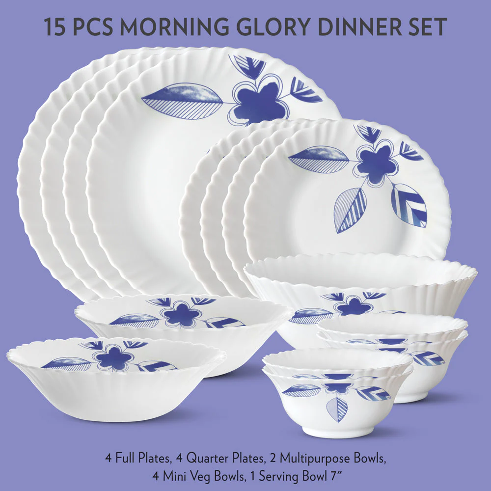 Larah Morning Glory Dinner Set, 33 pc - Image 3