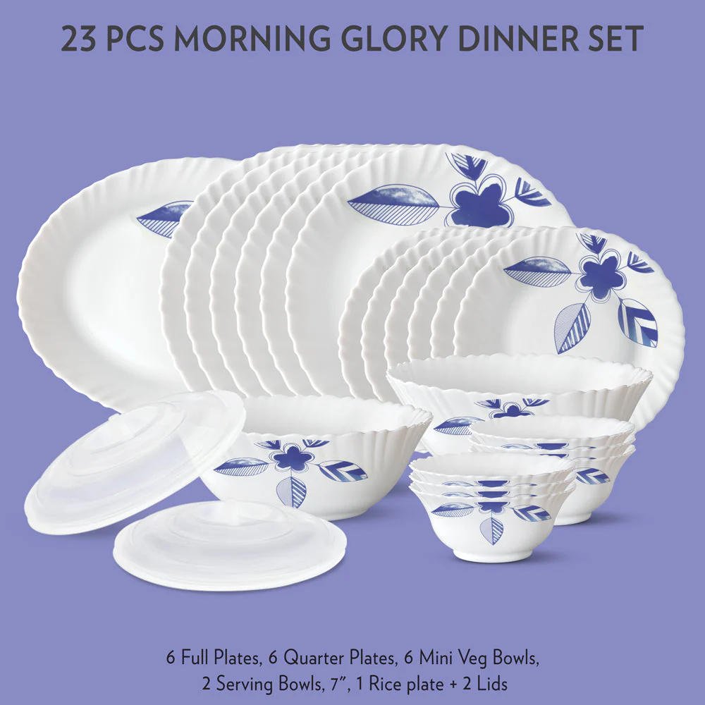 Larah Morning Glory Dinner Set, 33 pc - Image 4