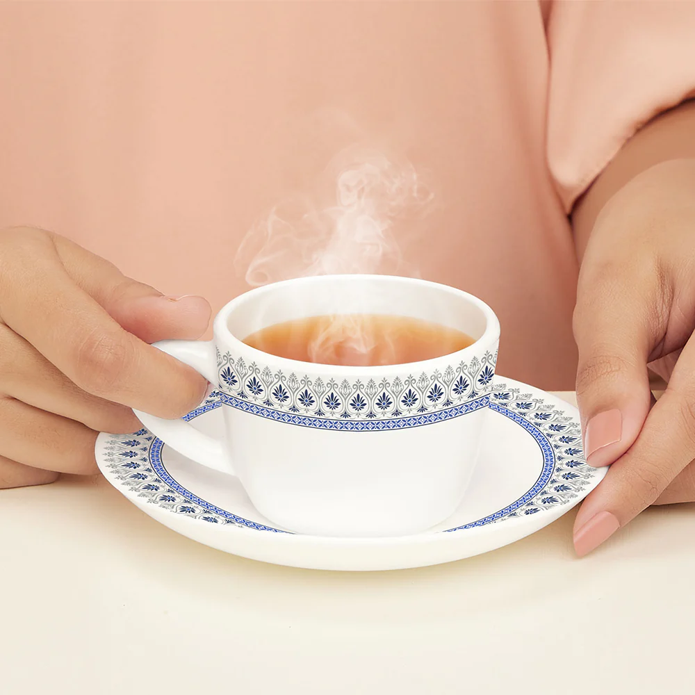 Larah Ocean Cup n Saucers Set - Image 2